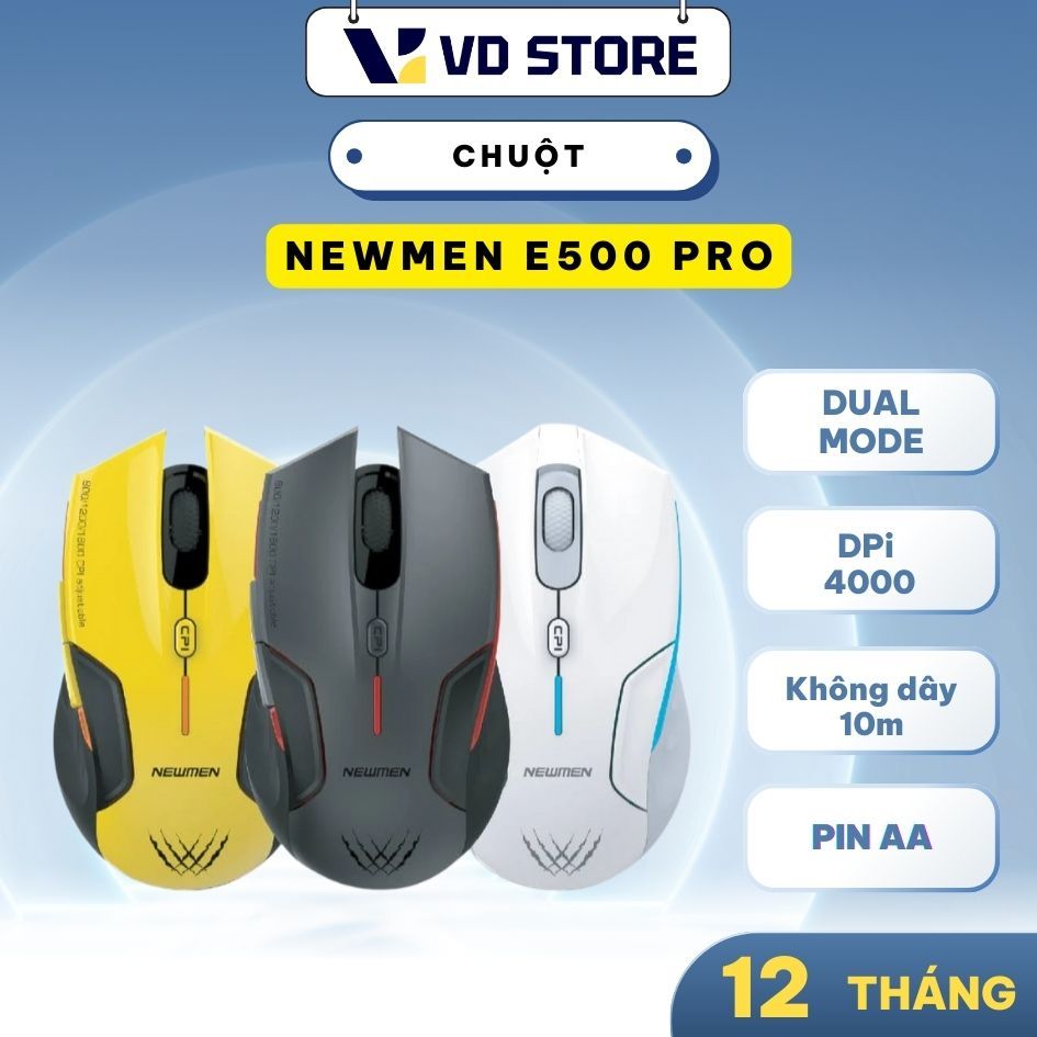 Chuột máy tính không dây Newmen E500 Pro - Dual Mode