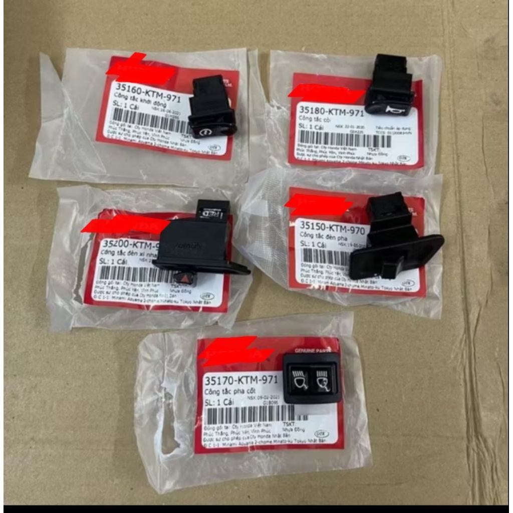 Công tắc xe Future Neo 35160KTM971, 35180KTM971, 35200KTM971, 35150KTM970, 35170KTM971.