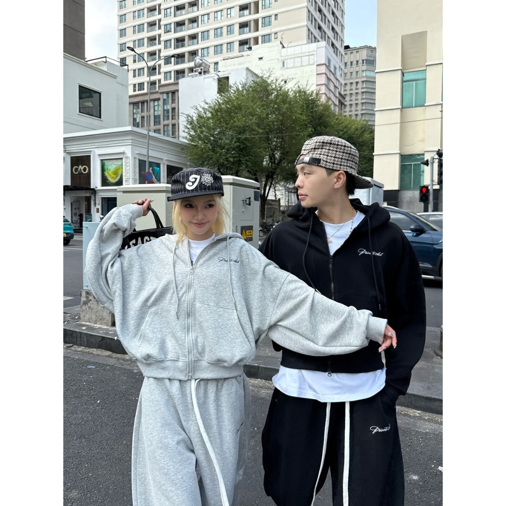 Áo Hoodie Nỉ Unisex Private Club Nam Nữ Form Rộng, Áo Khoác Nỉ Có Nón Zip Hoodie Đôi Ulzzang Hàn Quốc 2026