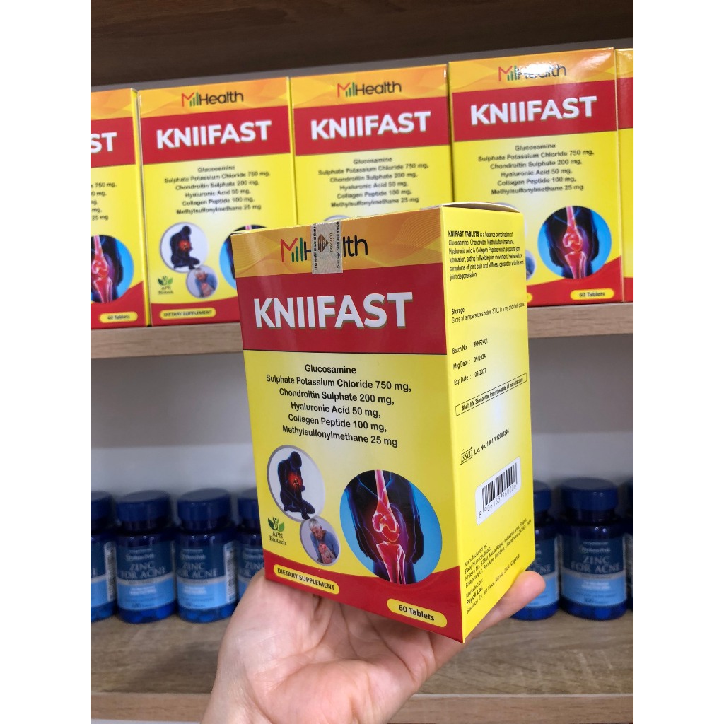 Viên uống Mhealth Kinifast Glucosamine hỗ trợ phục hồi tái tạo sụn khớp