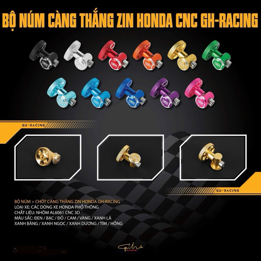 Núm càng thắng Zin Honda Ghracing - Núm càng thắng Ghracing cho xe Honda