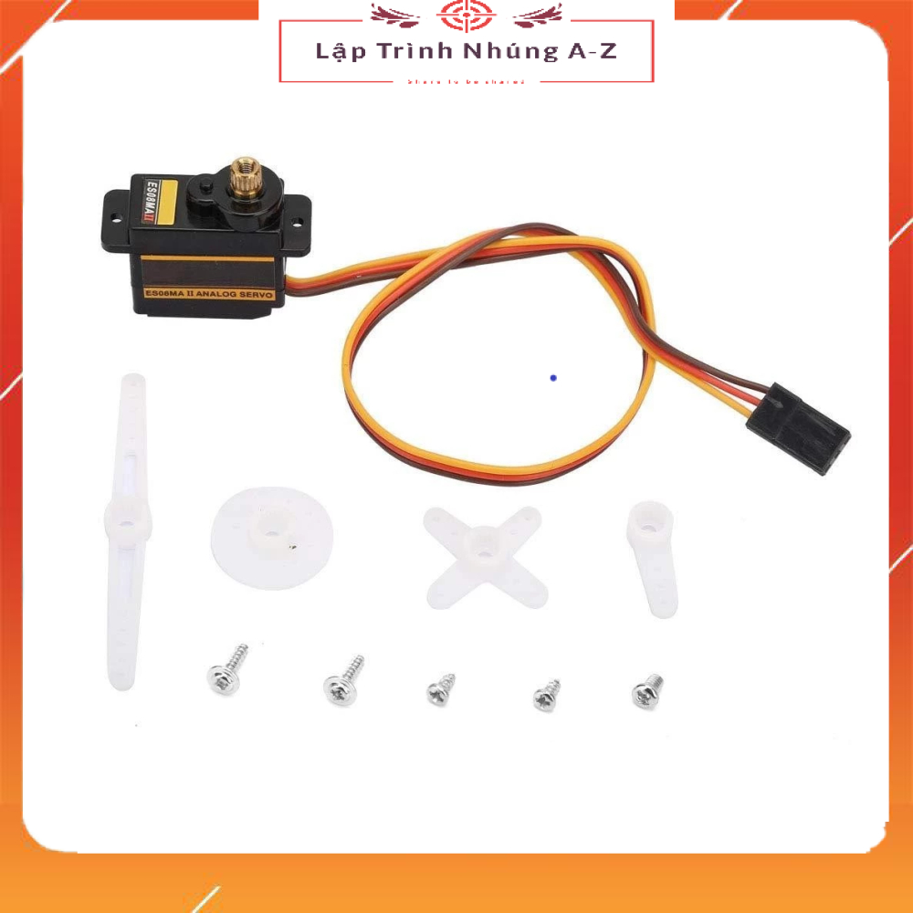 [Lập Trình Nhúng A-Z][G118] Động Cơ Servo Emax ES08MA II (Bánh Răng Kim Loại)