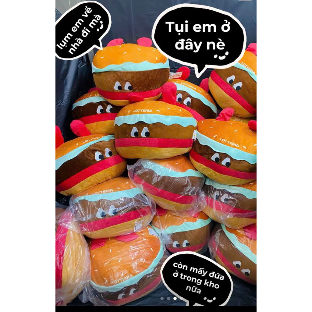( SIÊU DỄ THƯƠNG  ) Gấu Bông Burger Lotteria VietNam 🥰🥰