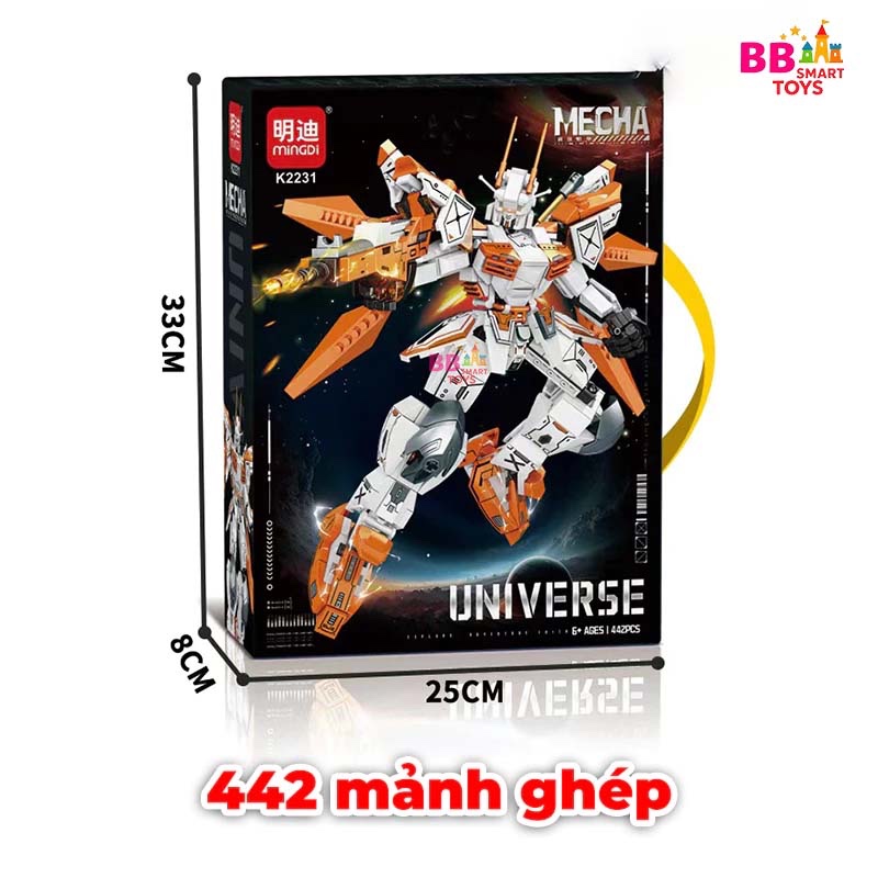 Mô Hình Đồ Chơi Lắp Ráp Robot Mecha Siêu Cấp Phiên Bản Lớn, Đồ Chơi Lắp Ráp Hạt Nhỏ Cho Bé Trai, Quà Sinh Nhật Cho Bé