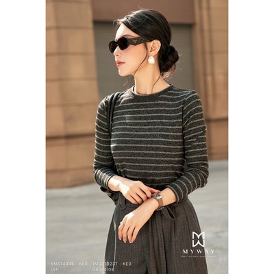 Áo Thun Nữ MY WAY Thun Len Dài Tay Cao Cấp 6MAT4346