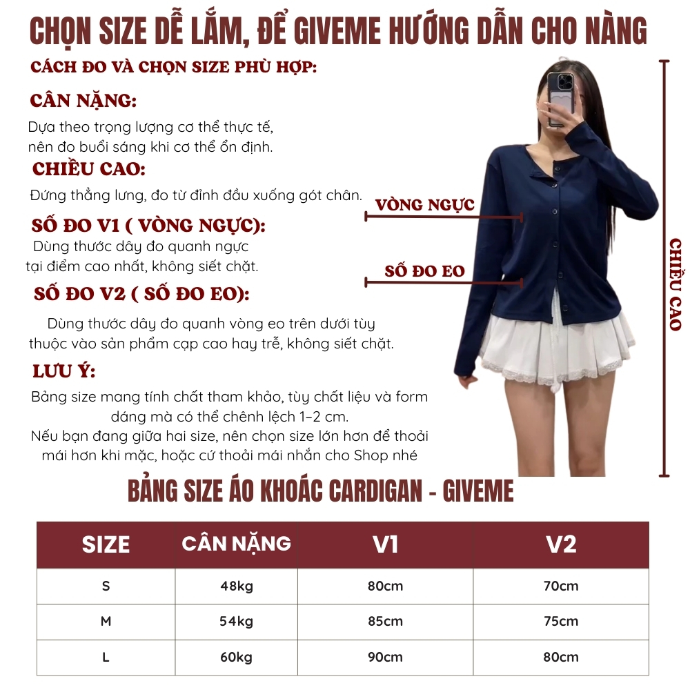 Áo Khoác Cardigan Trơn Nhiều Màu Mùa Thu Đông Kiểu Dáng Bánh Bèo Tiểu Thư Peonyb Hotgirl Giveme.clothing | BigBuy360 - bigbuy360.vn