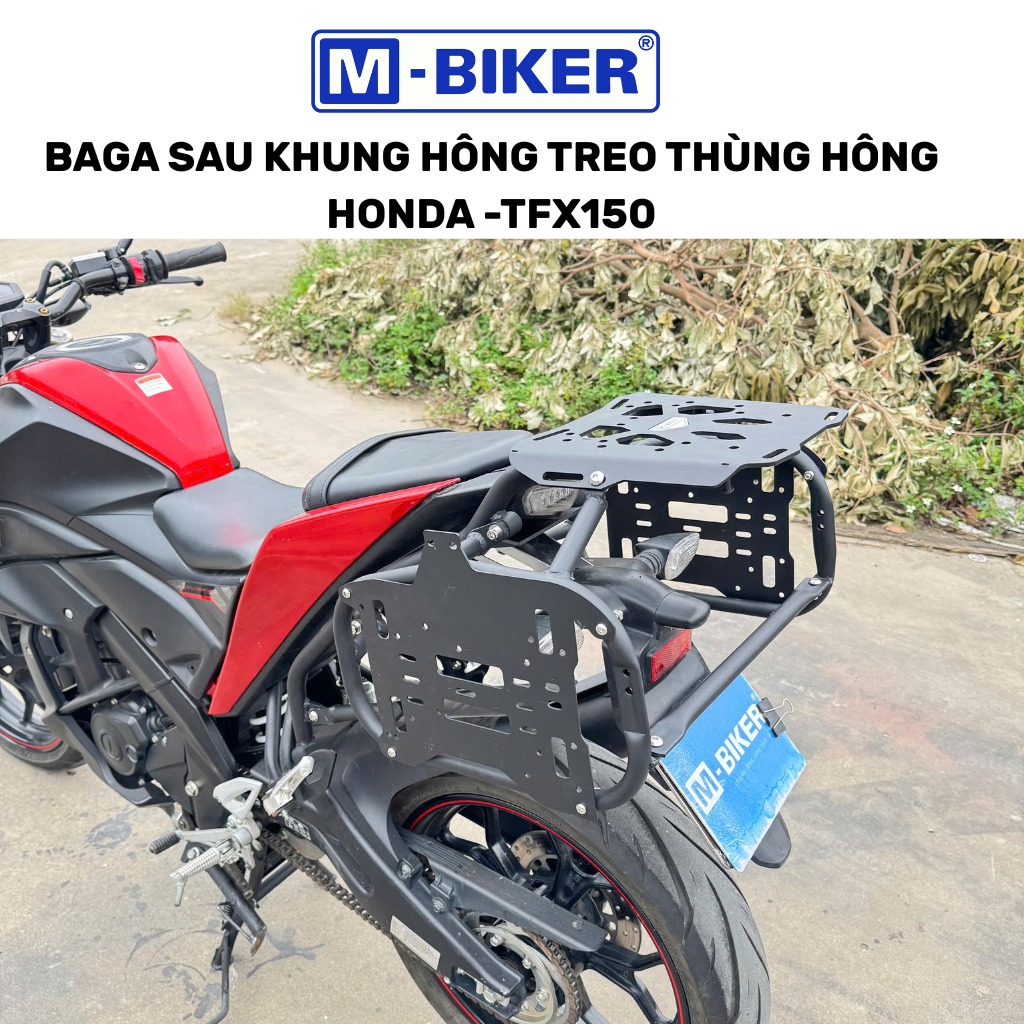 Baga TFX150, Baga sau TFX, Khung thùng hông TFXBaga gắn 3 thùng cho TFX 150