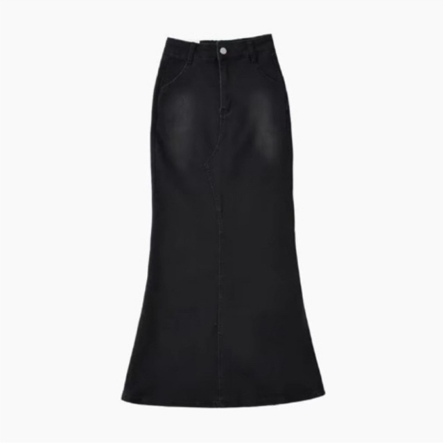 [BẢN ĐẸP]  Chân váy Jean suông đuôi cá dáng Dài 86cm / 93cm  siêu hack dáng #7915 [AN TÂY STORE68] Nữ Women | BigBuy360 - bigbuy360.vn