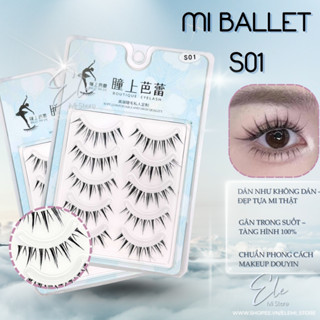 Lông mi giả S01, A89, A91,A80  Lông mi giả gân trong, mi giả cao cấp nội địa Trung - Ele Mi Store