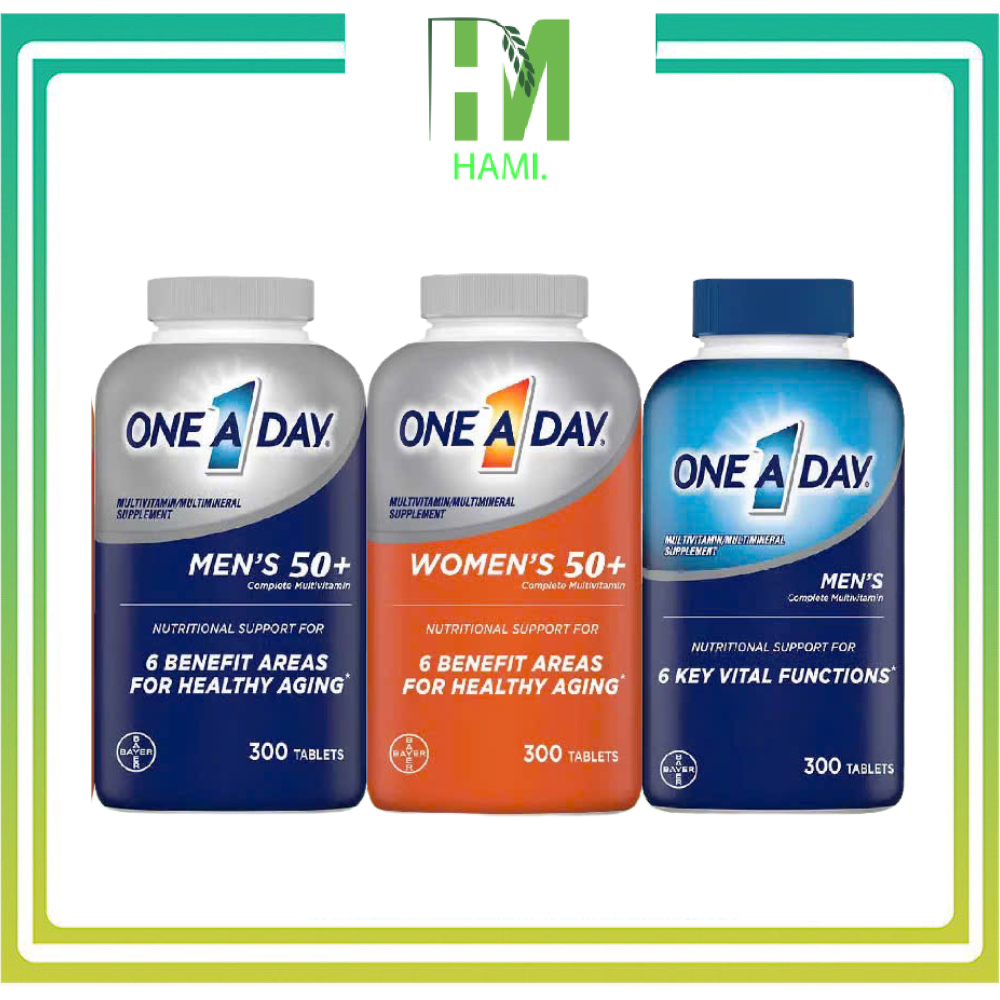 One a day One Men's , Women's 50+ Multivitamin 300 viên, viên uống vitamin tổng hợp
