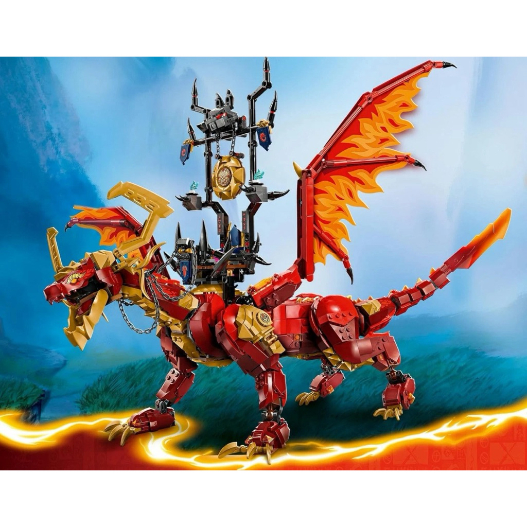 Đồ chơi mô hình sưu tầm 71822 rồng lửa của kai