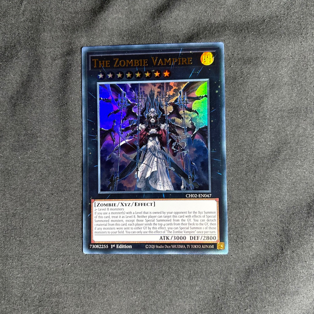 [Yugioh Sky Shop] 1 lá thẻ bài"The Zombie Vampire" - CH02-EN047 - Foil Ultra Rare - UK chính hãng