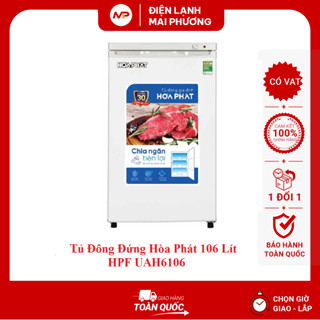 [FREESHIP HN]Tủ đông đứng mini Hòa Phát HPF UAH6106 106 lít - Bảo hành toàn quốc 24 tháng