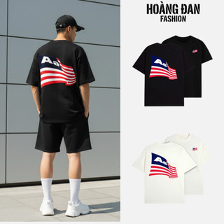 Áo Thun Cotton AA STU Lá Cờ Nam Local Brand Form Rộng Tay Lỡ Thiết Kế Sang Trọng Đẳng Cấp Nhưng Vẫn Bụi Bặm