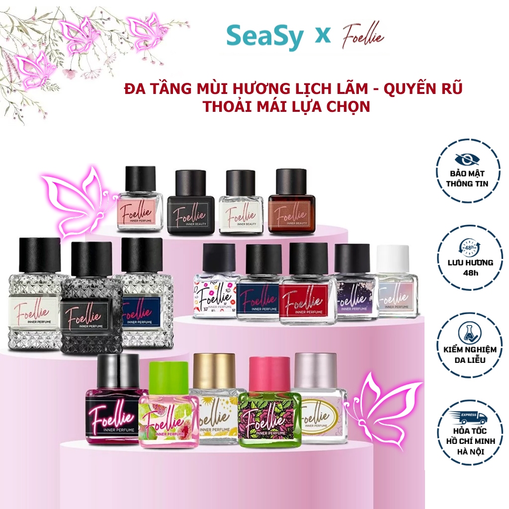 Nước hoa vùng kín nữ Foellie Eau De Inner Perfume 5ml – Lưu hương 48h, dịu nhẹ cho da nhạy cảm