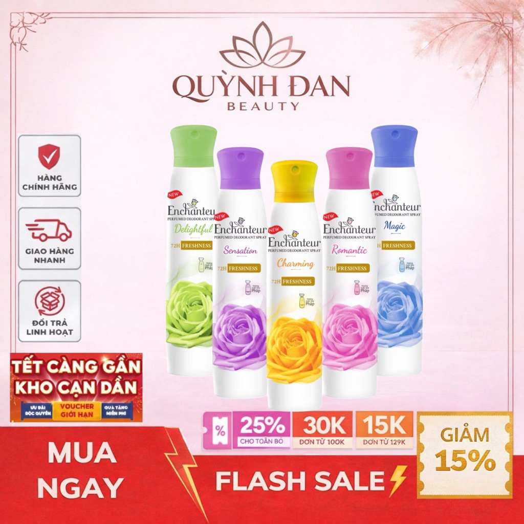 Xịt khử mùi Enchanteur 150ml