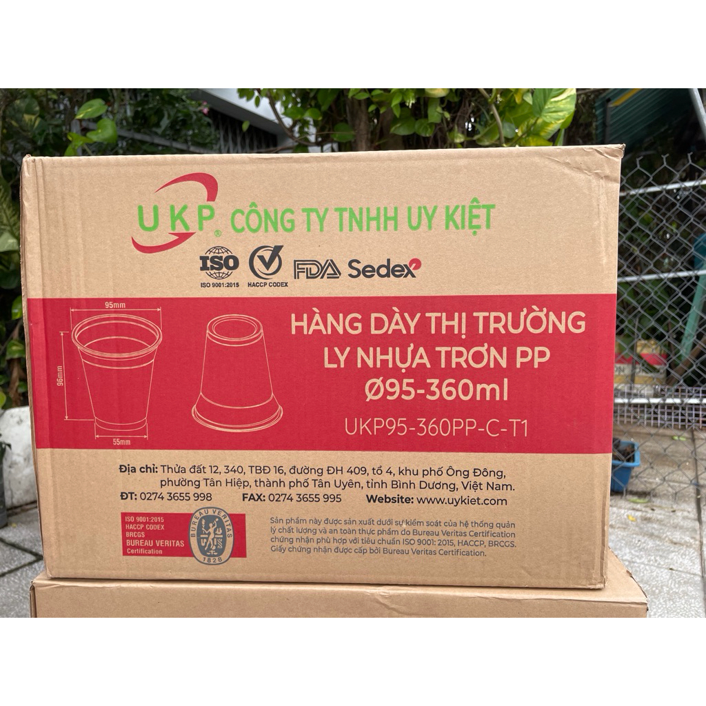 SỈ [ 1000] LY 360ML UKP , LY PP DẦY , LY PET THỊ TRƯỜNG [ KHÔNG KÈM NẮP]