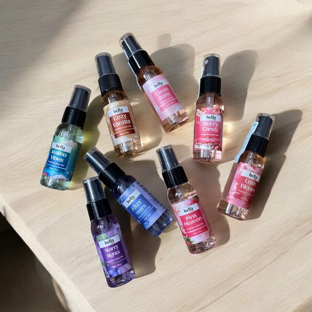 [Chai 30ml] Bodymist Hella minisize / xịt thơm toàn thân hương nước hoa