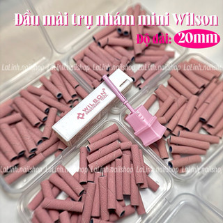 Đầu mài trụ Giấy Nhám Mini hồng Dài 20mm cải tiến Wilson laLinh