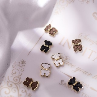 Set 5 Charm Gấu Vintage Cổ Điển Đính Móng – Phụ Kiện Nail Phong Cách Sang Trọng