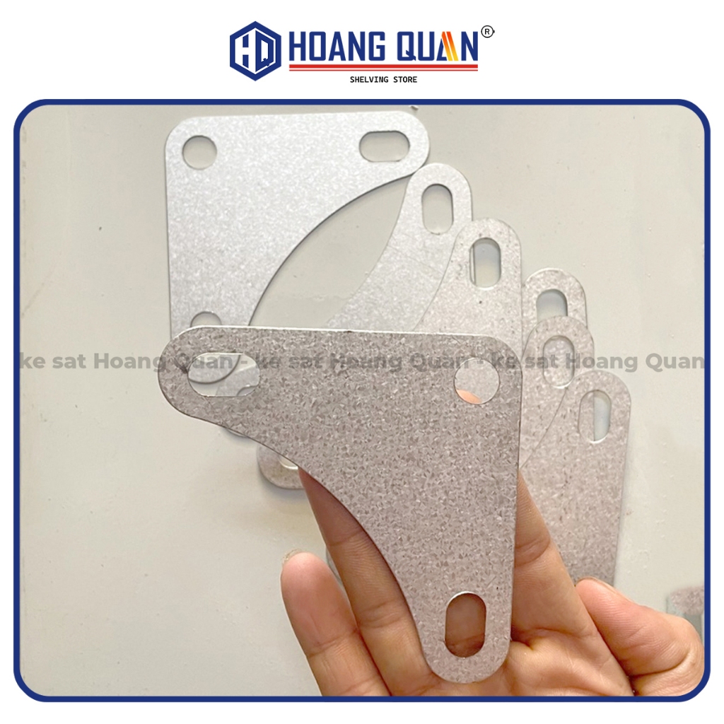 Ke Góc Vuông Bắt Kệ V Lỗ 3 Lỗ - Ke Góc Lắp Ráp Kệ Sắt - Eke Kệ Sắt V Lỗ - Ke Góc Chữ L