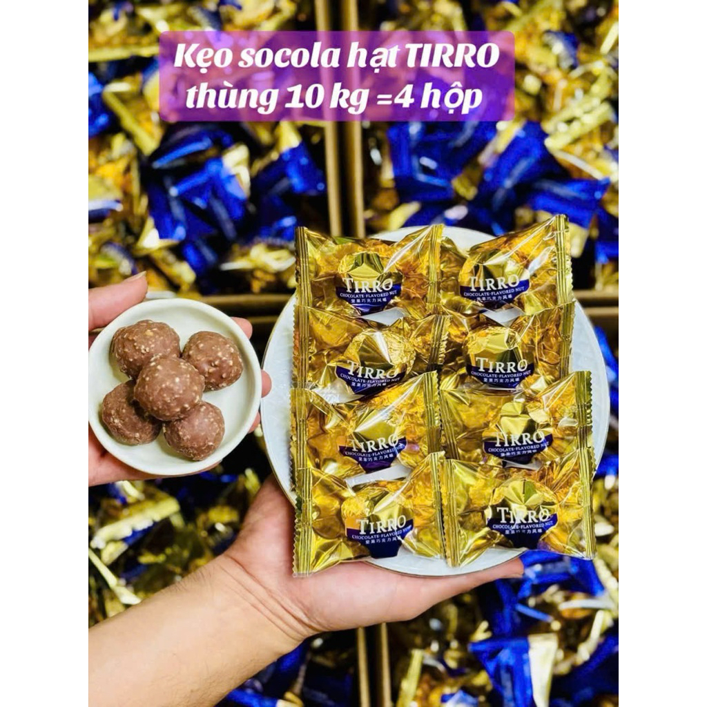 Kẹo Socola hạt TIRRO Siêu Ngon Gói 500g