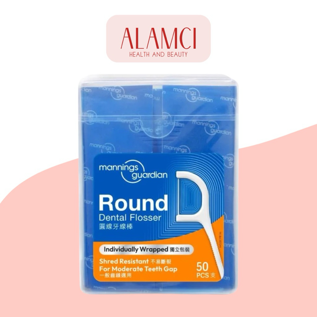 Tăm Chỉ Răng Nha Khoa Siêu Mềm Mannings Guardian Round Thread Dental Floss Toothpick 50 Cây