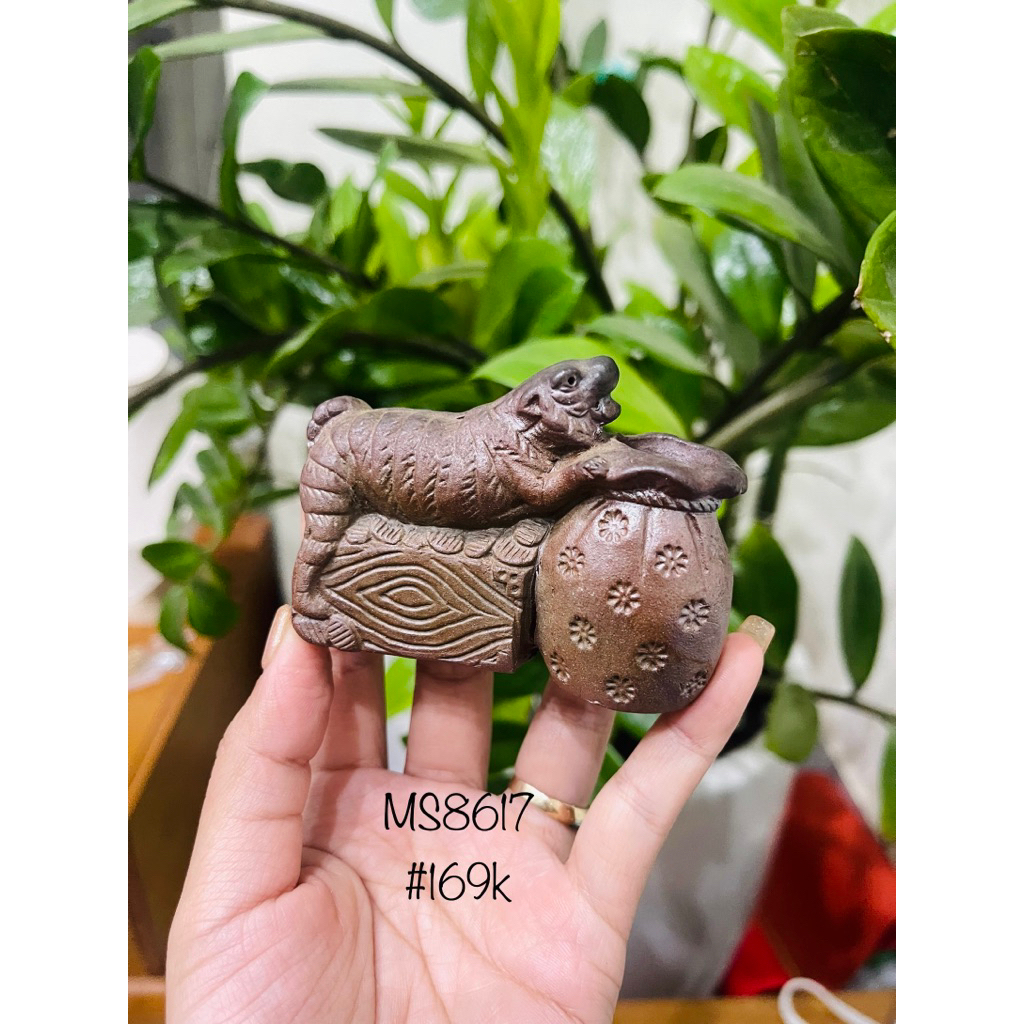 Ống tăm bizen gốm Nhật xinh