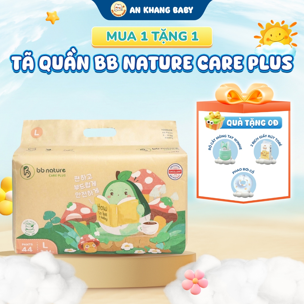 Tã Quần BB Nature Care Plus An Khang Baby, Co Giãn 360°, Thoáng Mát Kháng Khuẩn Đủ Size Từ M-4XL