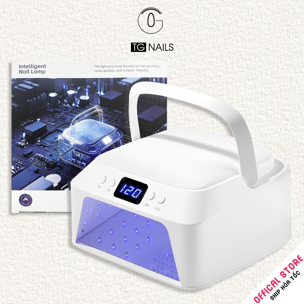Máy hơ móng tay gel L3 TG Nails công suất 72W 2 mặt đèn led tiện lợi