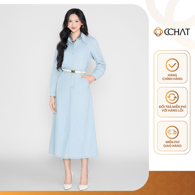 Set Đồ Nữ 𝐂𝐂𝐇𝐀𝐓 Dáng Suông Rachel High Chất Liệu Jean Cao Cấp 25BDJ2038ST