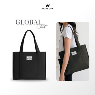Túi Xách Global Tote Nam Nữ Polyester Đeo Vai Đựng Laptop Đi Học Làm | NICHE LUXURY