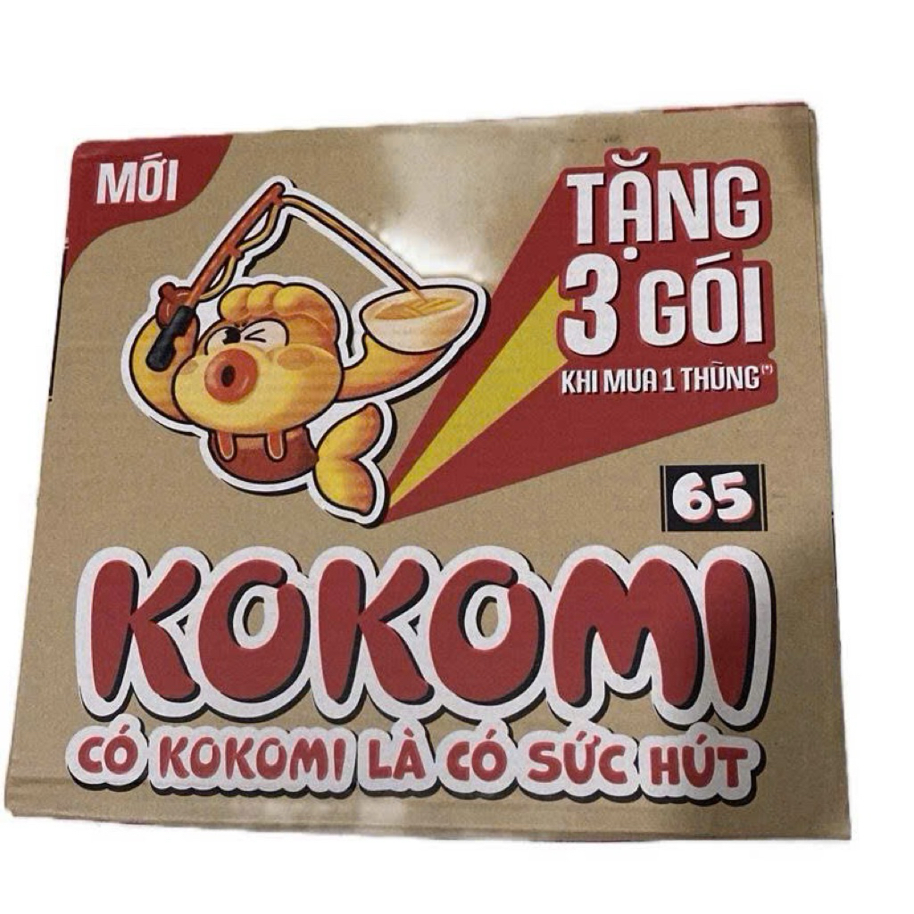 Thùng Mì KoKoMi Chua Cay 30 gói +3 gói