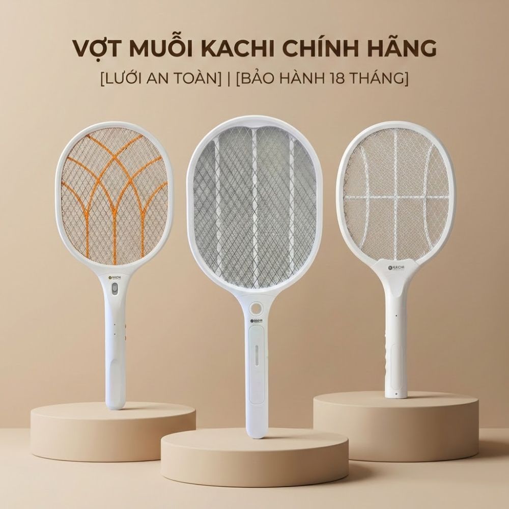 Vợt muỗi Kachi - hàng chính hãng