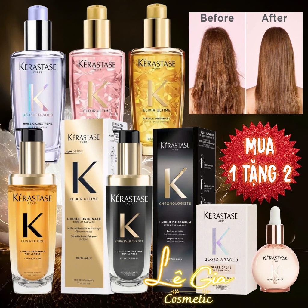 (Mẫu Mới) Dầu dưỡng tóc Kerastase Elixir Ultime/ Chronologiste
