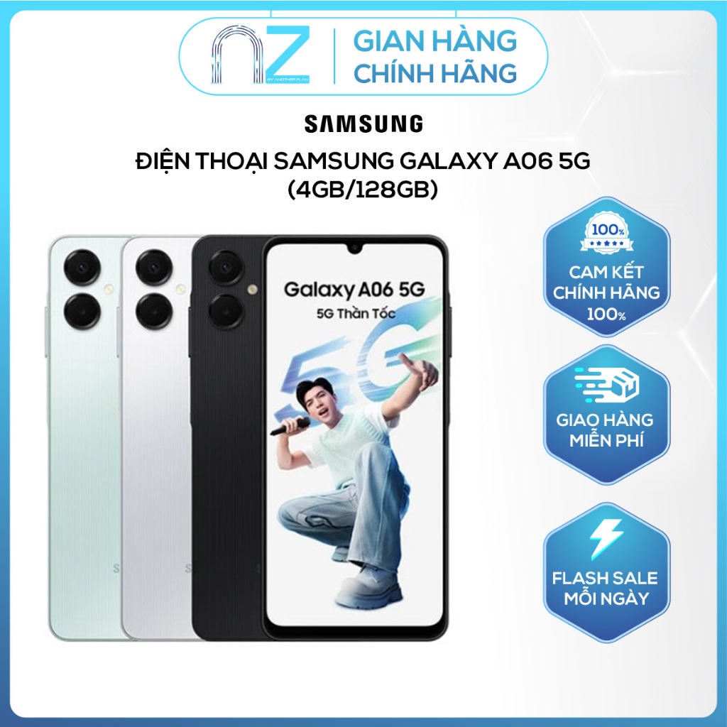 Điện thoại Samsung Galaxy A06 5G (4GB/128GB) - Nguyên Seal - BH 12 tháng
