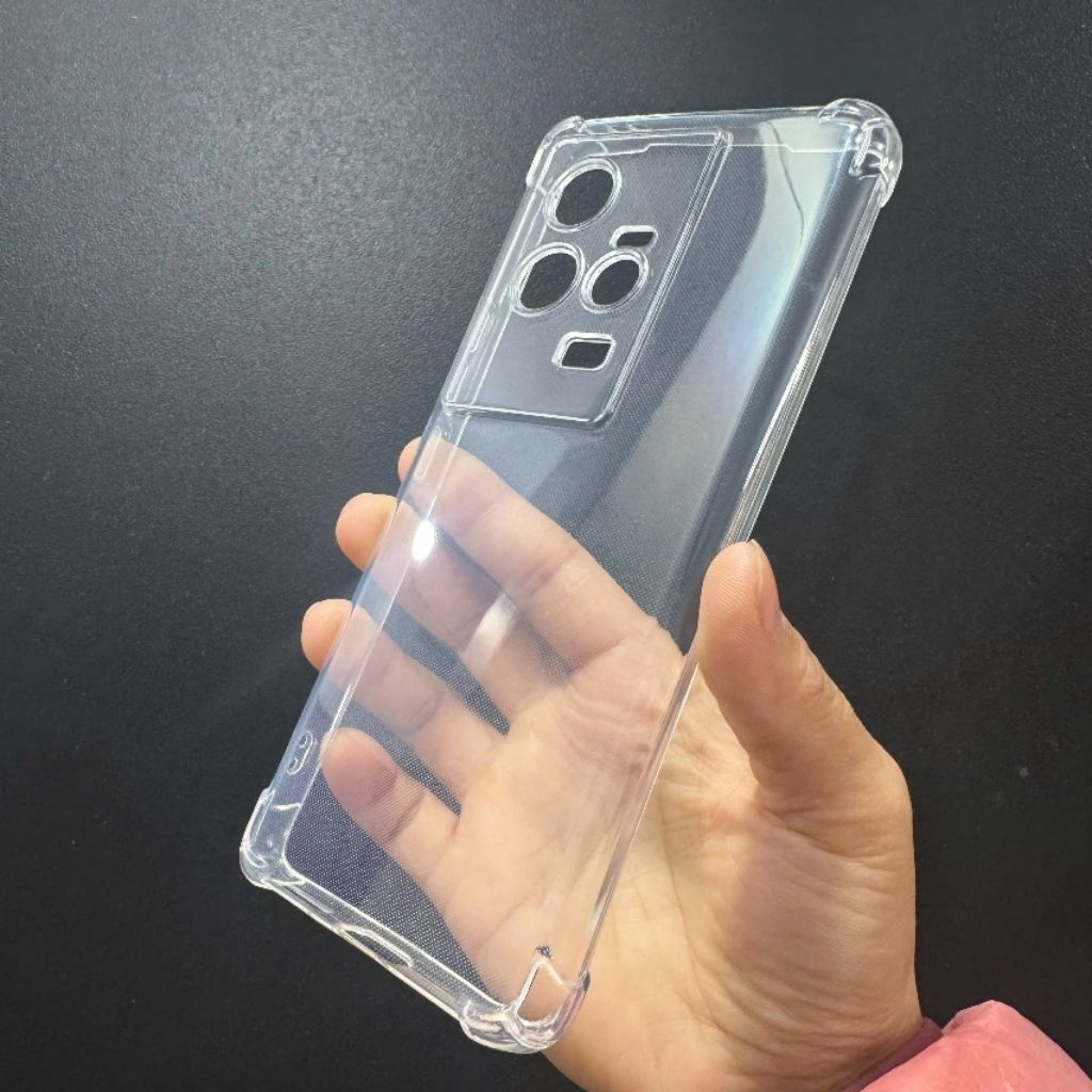 Ốp lưng Silicon trong suốt cho vivo IQOO 11 chống sốc 4 góc siêu đẹp