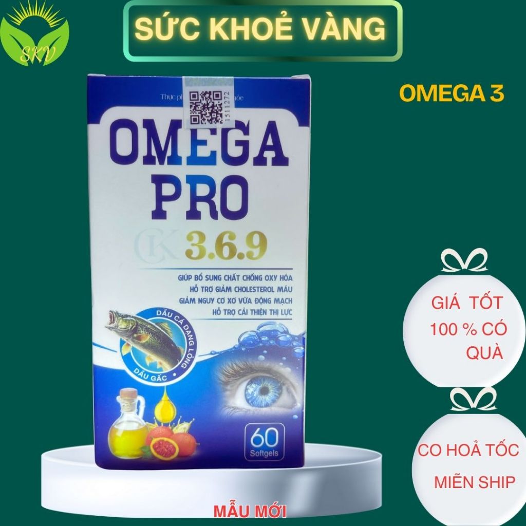 Omega Pro 369, Omega 3-6-9, viên uống Omega cho mắt, Omega hỗ trợ tim mạch, bổ sung Omega mỗi ngày