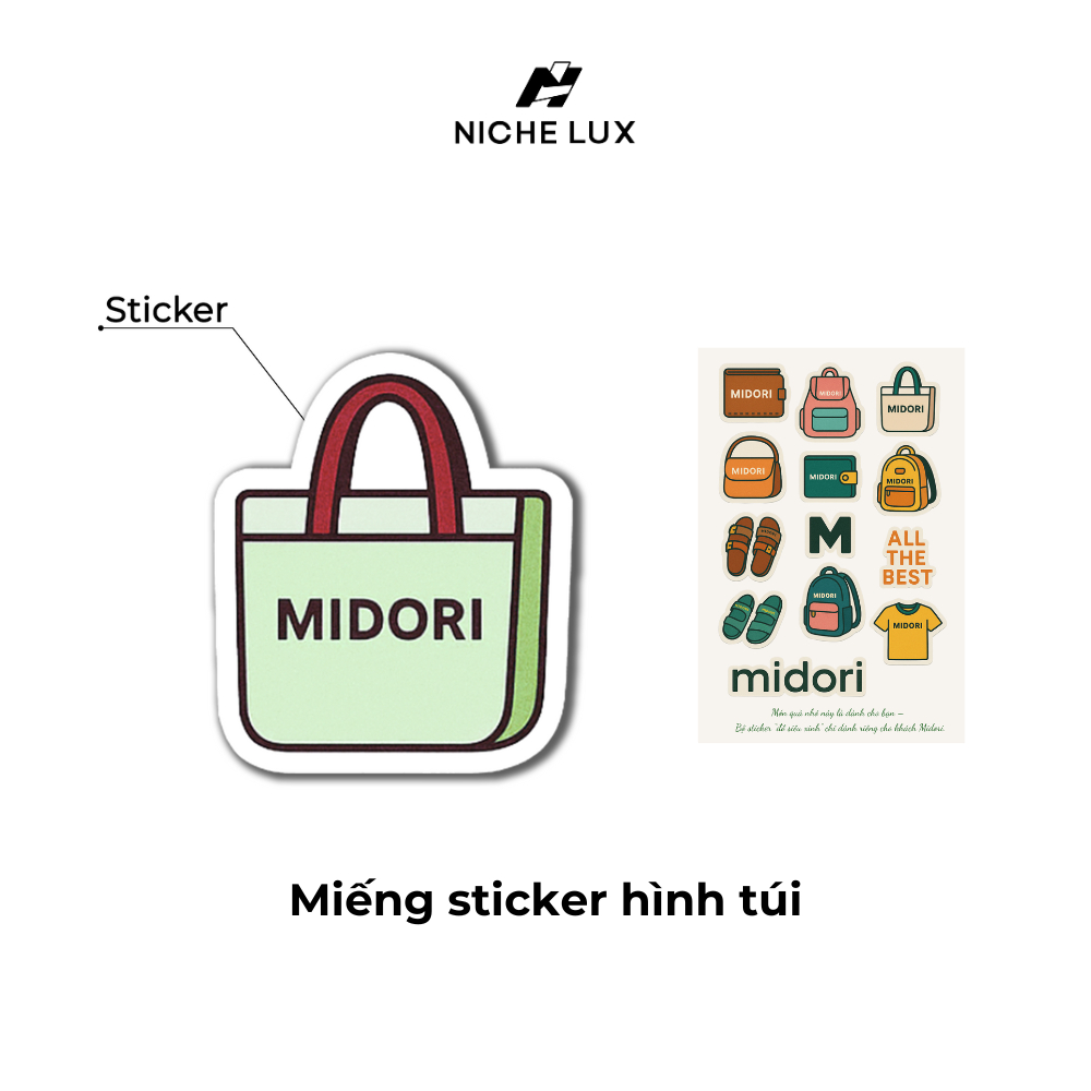 Sticker Dán Hình Túi Da PU Trang Trí | NICHE LUXURY