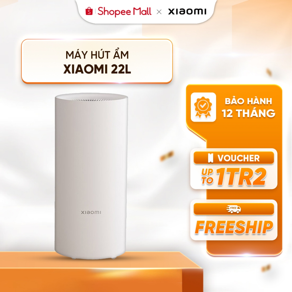 Máy hút ẩm thông minh Xiaomi 22L- Xiaomi Smart Dehumidifier 22L BHR8121TH - Độ ồn thấp - Khóa trẻ em