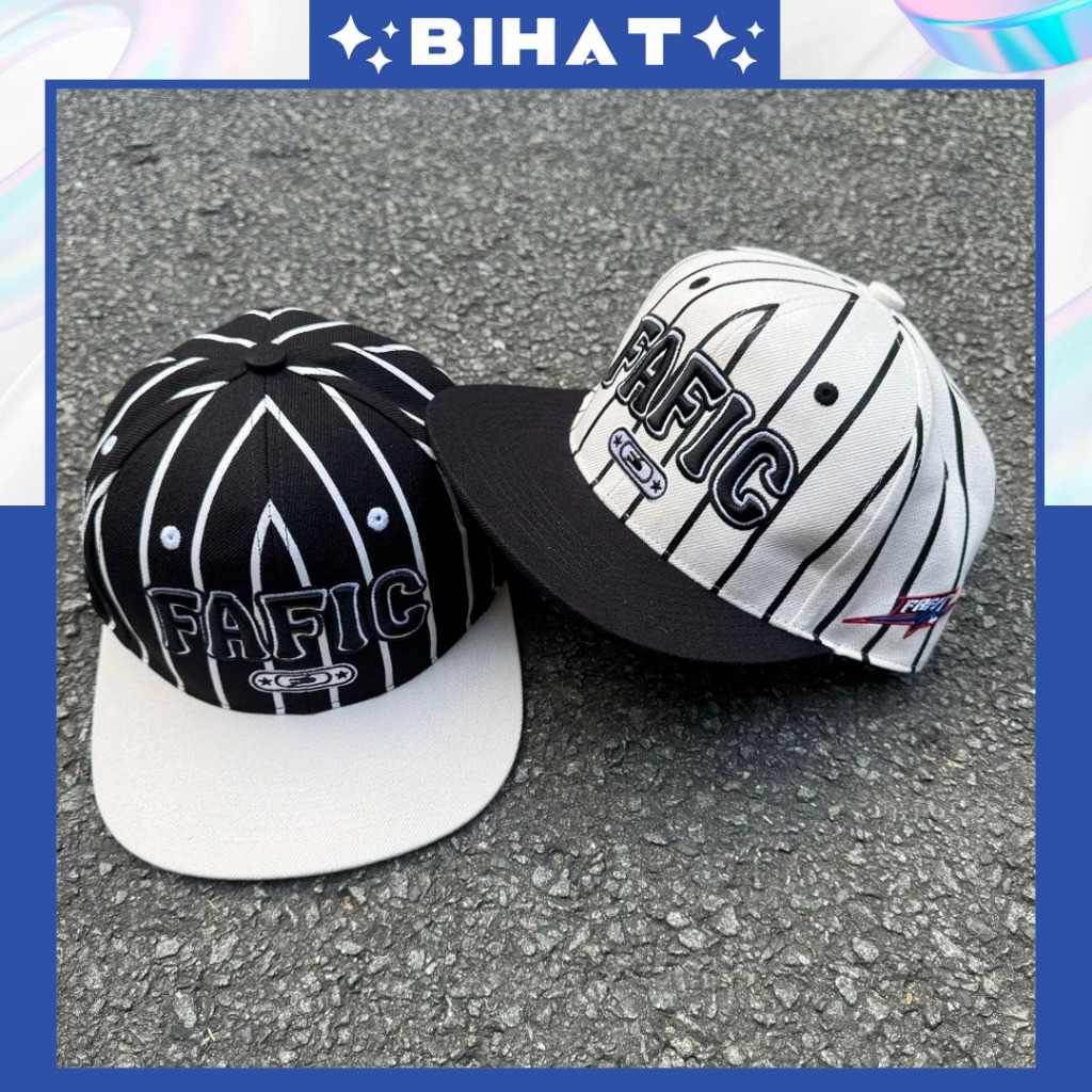 Mũ snapback lưỡi trai khóa nút FA.FIC Studio BASEBALL cho nam nữ, nón kết vải kaki đội ngược hiphop MU696