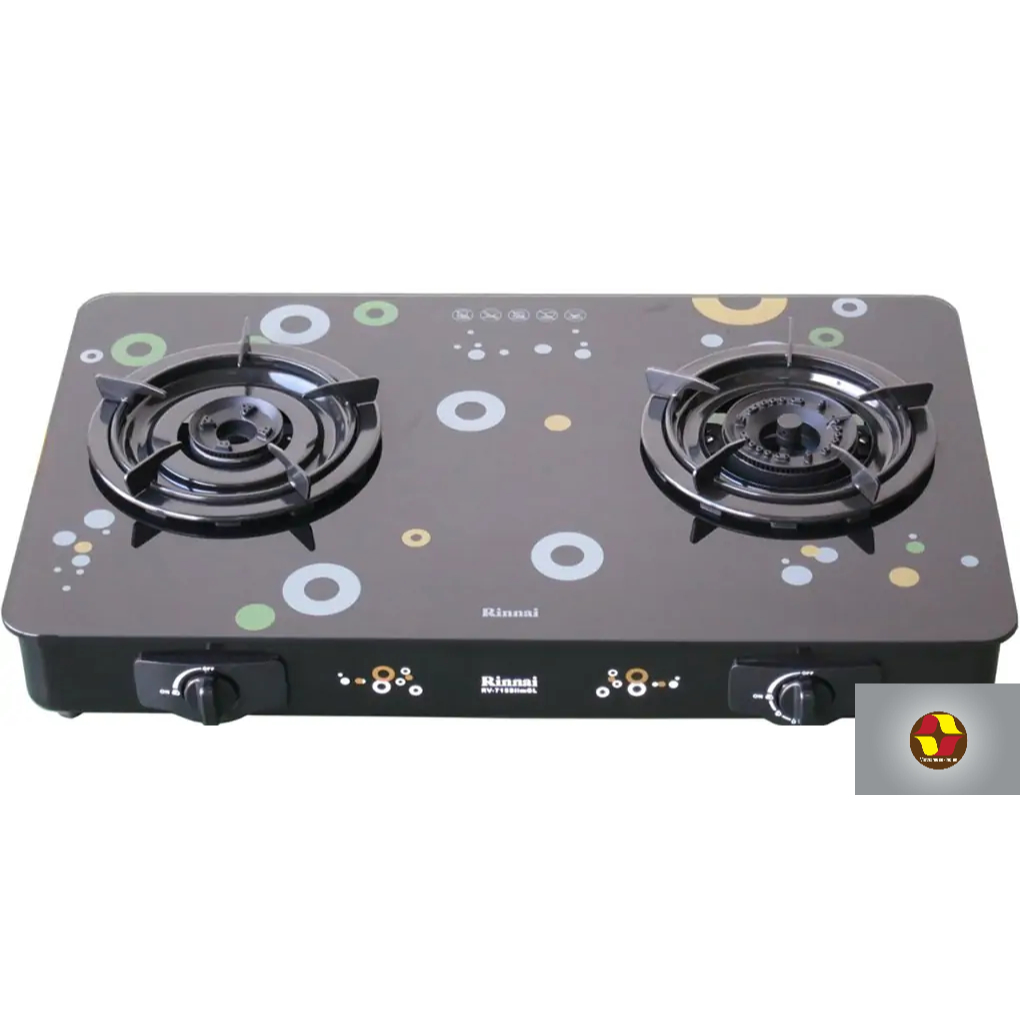 Bếp gas đôi Rinnai RV-715SLIM (GL-Bubble)