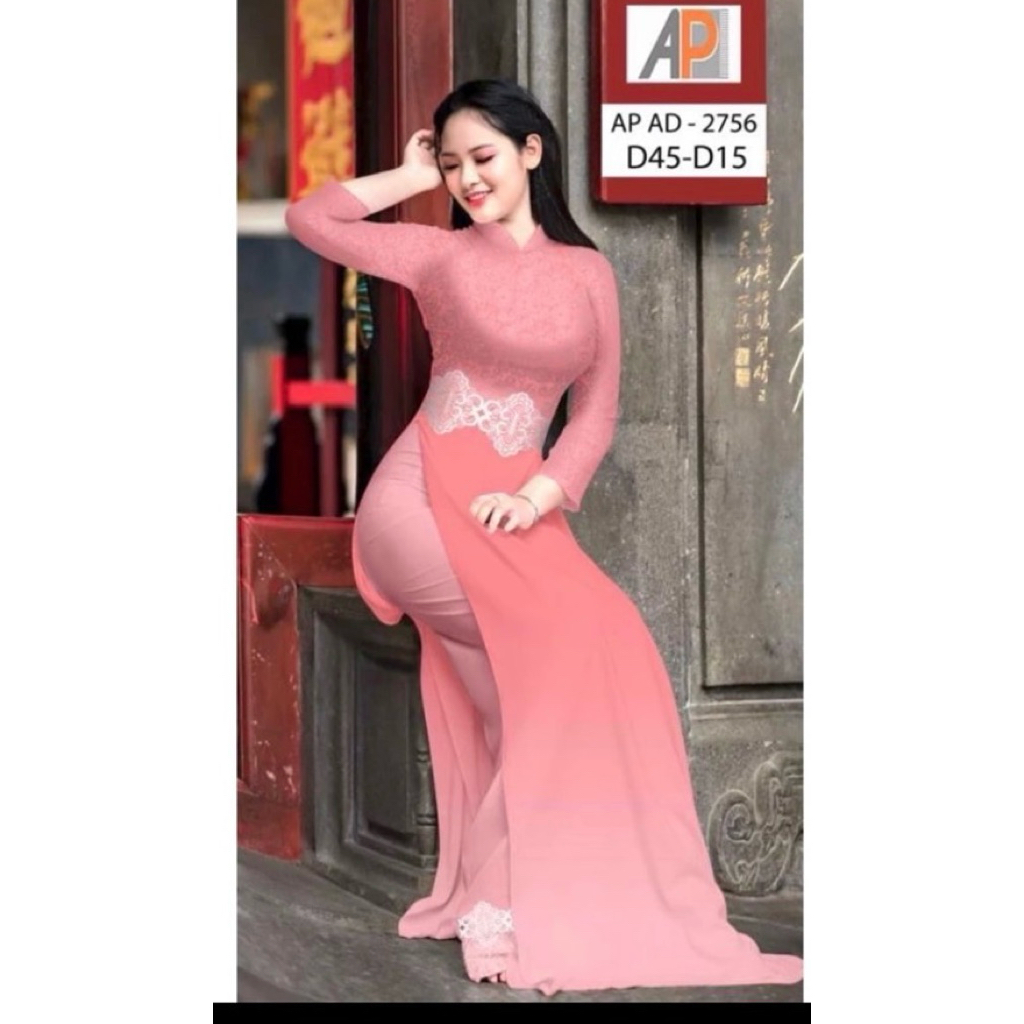 Vải áo dài giả ren
