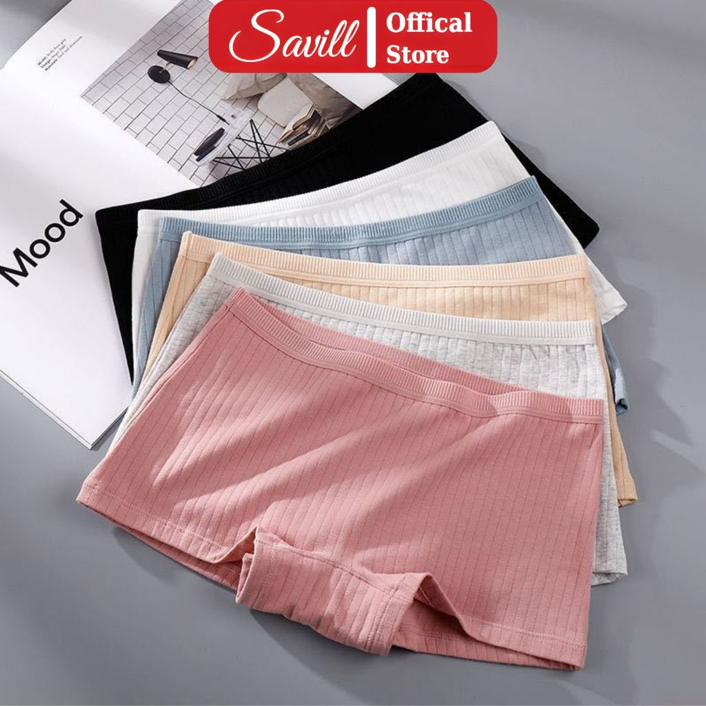 [ BST 2026 ] Combo quần boxer nữ cotton mềm mại, Quần chíp đùi mặc váy chống lộ SAVILL V4116