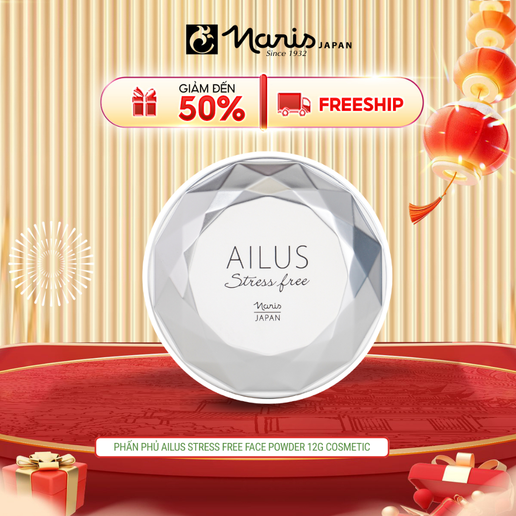 Phấn phủ trang điểm Naris Cosmetics Ailus Stress Free Face Powder SPF30 PA+++ 12g