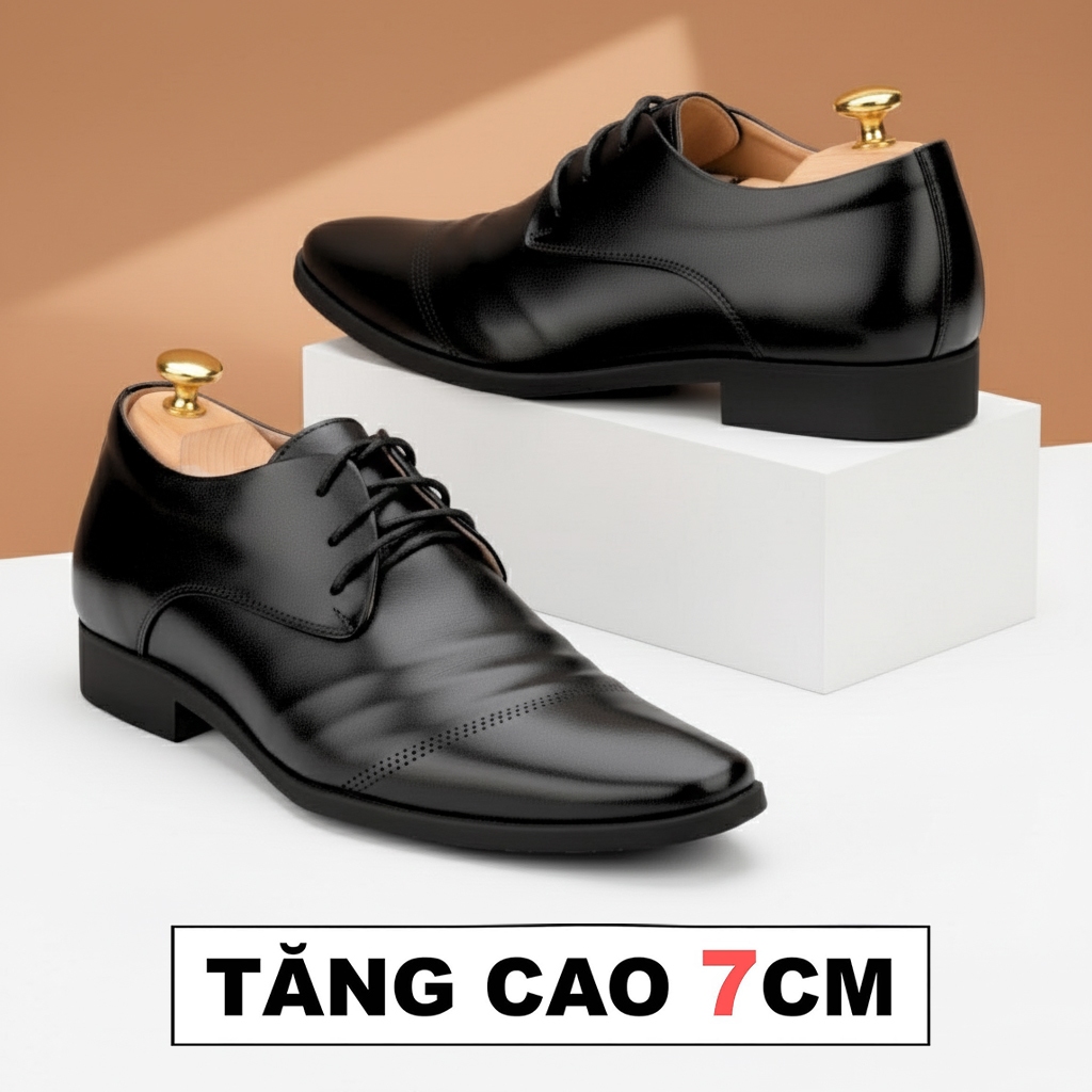 Giày da nam tăng chiều cao ISHOESVN IS119