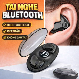 Tai nghe bluetooth 5.3 pin trâu nằm ngủ, tai nghe không dây siêu mỏng Đeo không đau khi nằm nghiêng Màn hình led ZINIA