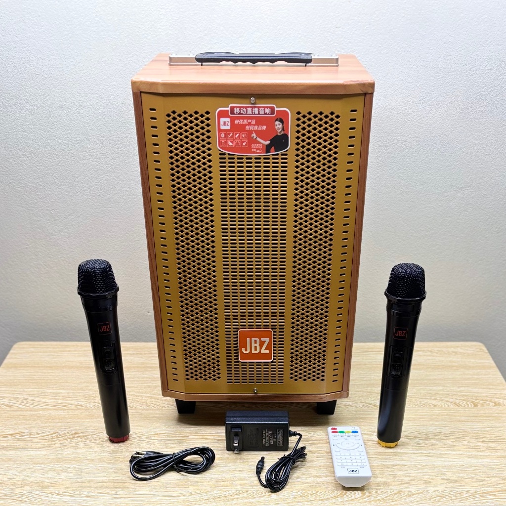 Loa karaoke bluetooth JBZ J7 tặng 2 micro không dây