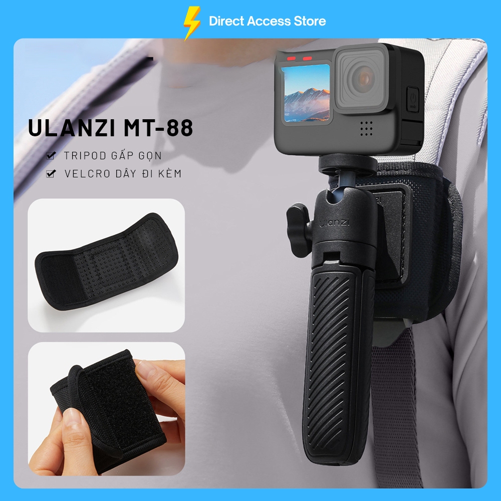 Bộ ClipMate Tripod kèm giá đỡ balo thiết kế 2 IN 1 Ulanzi MT88 tiện lợi chính hãng