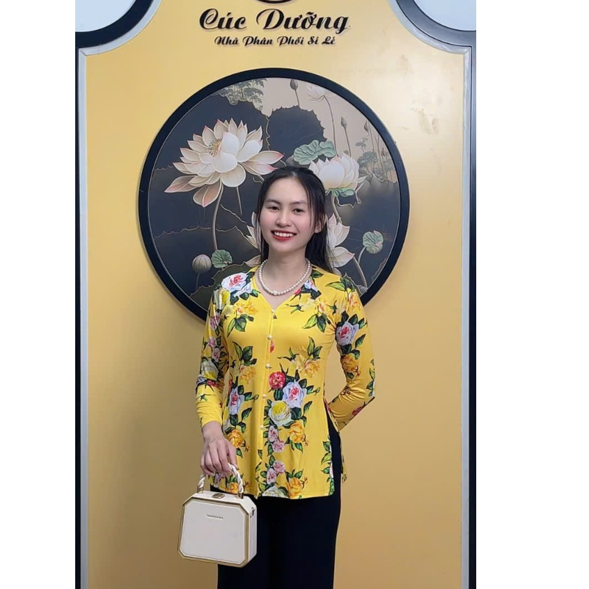 Áo lẻ bà ba hoa văn cổ Tim Mã AD